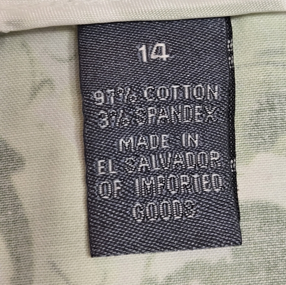 Hillary & Hanson Green Floral Fairy Full Skirt. Size 14 - Picture 4 of 7